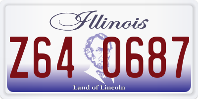 IL license plate Z640687