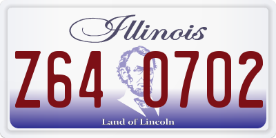 IL license plate Z640702