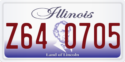 IL license plate Z640705