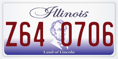 IL license plate Z640706