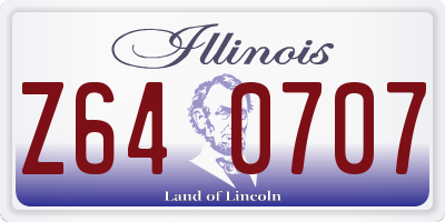 IL license plate Z640707