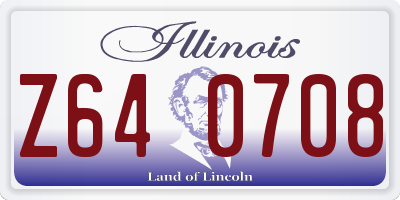 IL license plate Z640708