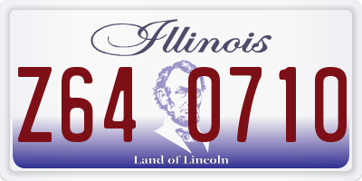 IL license plate Z640710