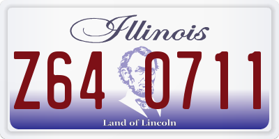 IL license plate Z640711