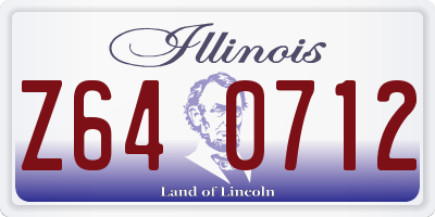 IL license plate Z640712