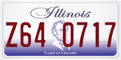IL license plate Z640717