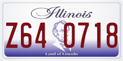 IL license plate Z640718