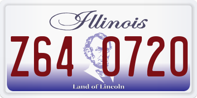 IL license plate Z640720