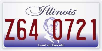 IL license plate Z640721