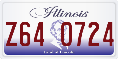 IL license plate Z640724