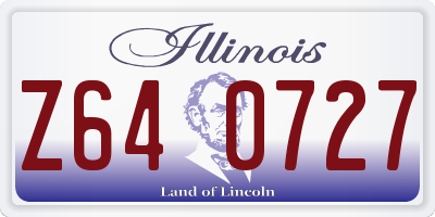 IL license plate Z640727