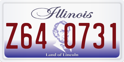 IL license plate Z640731