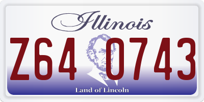 IL license plate Z640743