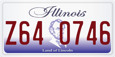 IL license plate Z640746