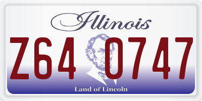 IL license plate Z640747