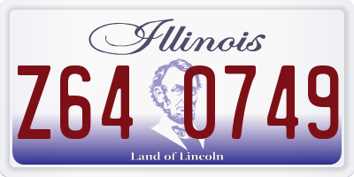 IL license plate Z640749