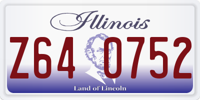 IL license plate Z640752
