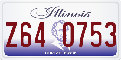 IL license plate Z640753