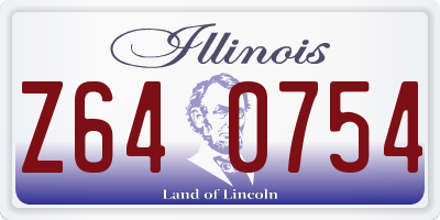 IL license plate Z640754