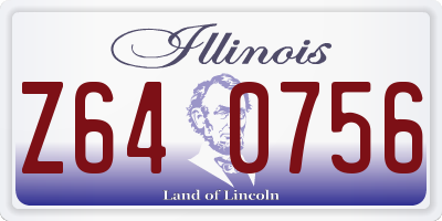 IL license plate Z640756