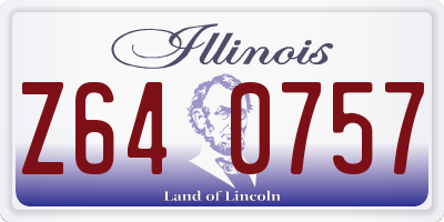IL license plate Z640757