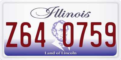 IL license plate Z640759