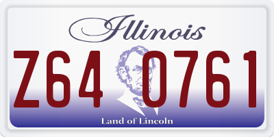 IL license plate Z640761