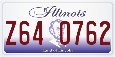 IL license plate Z640762