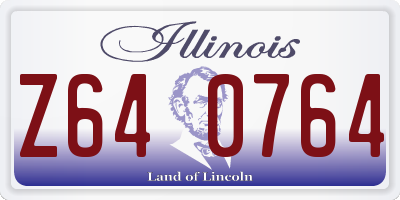 IL license plate Z640764