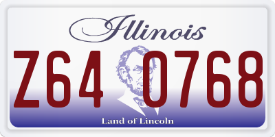 IL license plate Z640768