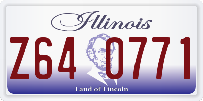 IL license plate Z640771