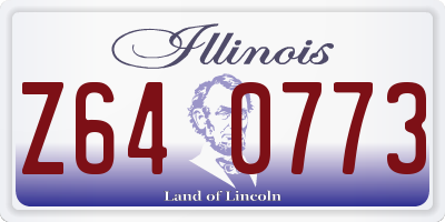 IL license plate Z640773