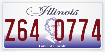 IL license plate Z640774