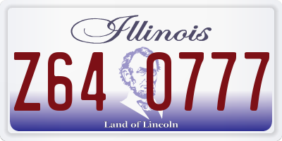 IL license plate Z640777