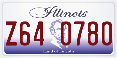 IL license plate Z640780