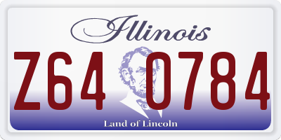 IL license plate Z640784