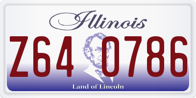 IL license plate Z640786