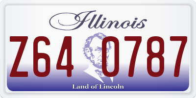 IL license plate Z640787