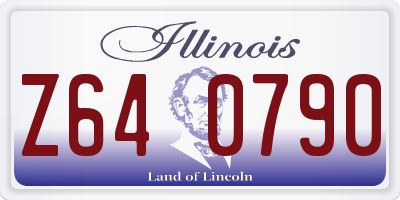 IL license plate Z640790