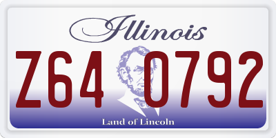 IL license plate Z640792