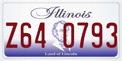 IL license plate Z640793