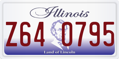 IL license plate Z640795