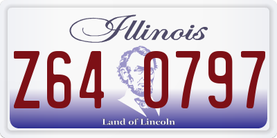 IL license plate Z640797