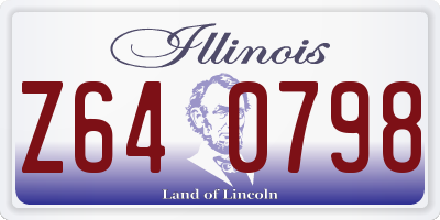 IL license plate Z640798