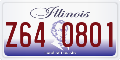 IL license plate Z640801