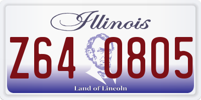 IL license plate Z640805