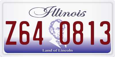 IL license plate Z640813