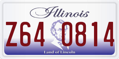 IL license plate Z640814