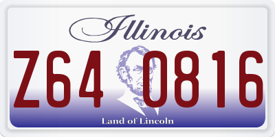 IL license plate Z640816