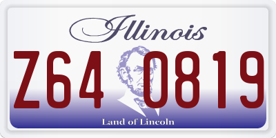 IL license plate Z640819